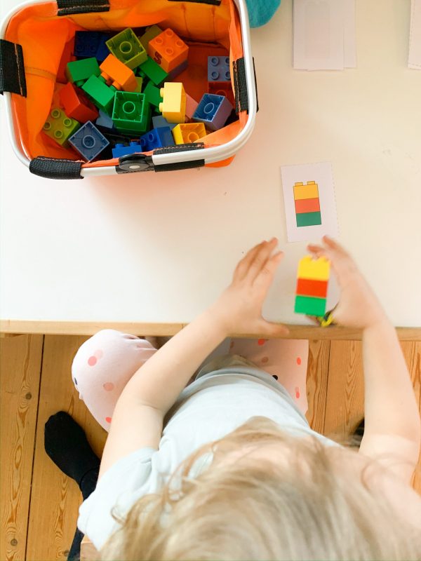 Duplo-Karten zur Beschäftigung von Kindergartenkindern – Freebie